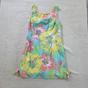Lilly Pulitzer Pink and Green Floral Dress